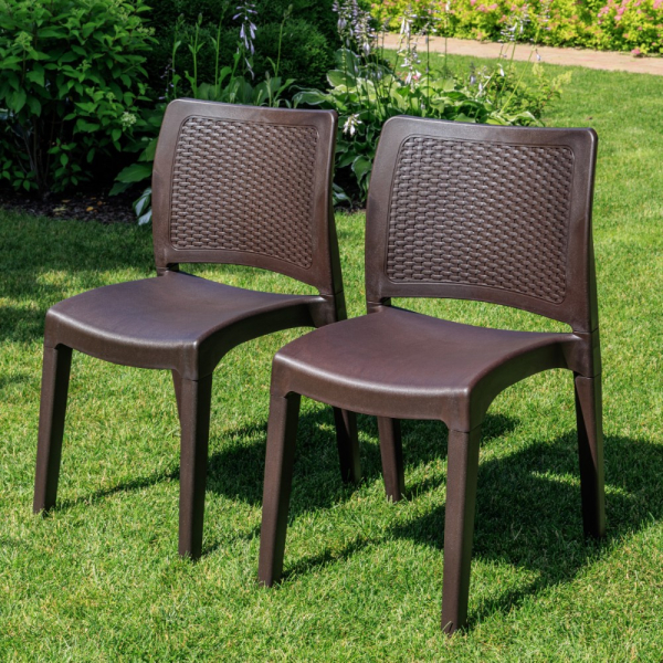 Комплект обеденных стульев Royal Family JULY (2 шт.) коричневый